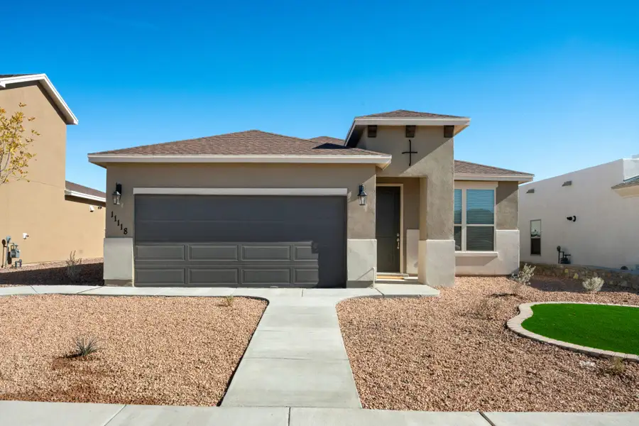 Representative exterior photo of a completed home built from the Ocotillo by View Homes in Summer Sky, El Paso, TX (Image 1).