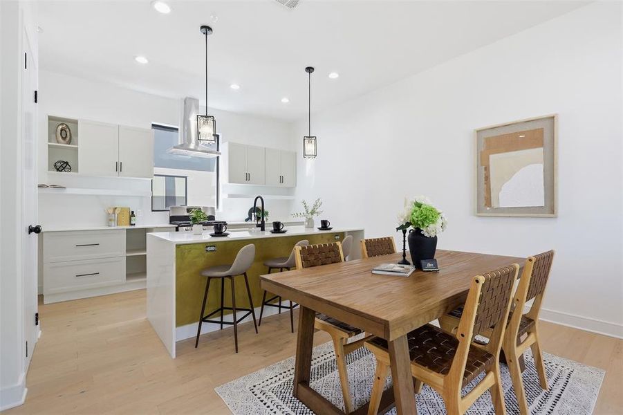 Furnished interior view inside a new home in , Dallas (Image 11).