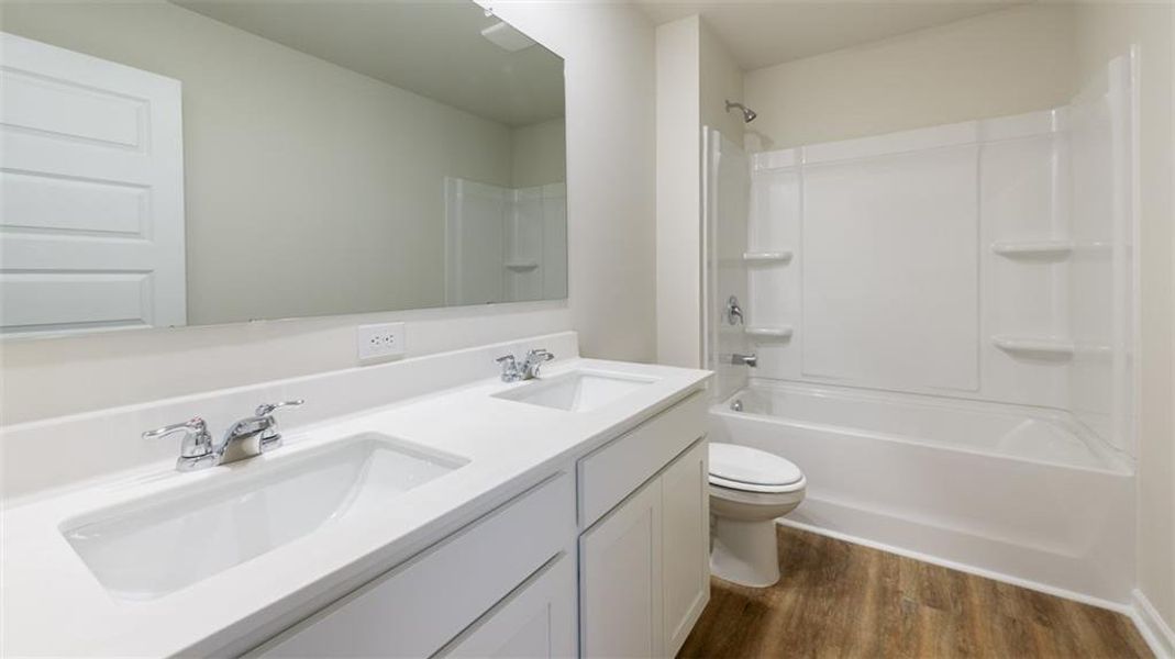 Furnished interior view inside a new home in Jackson Landing, Jefferson (Image 4).