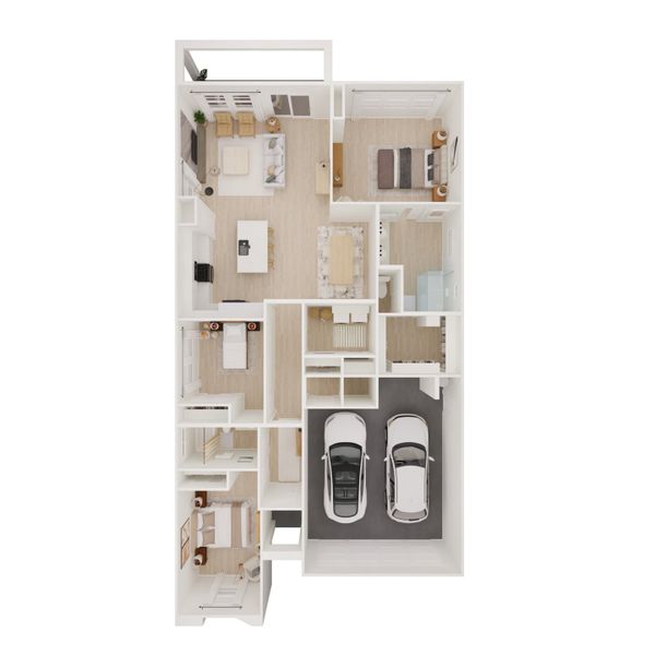 2D floor plan layout for the Altena by K. Hovnanian® Homes in K. Hovnanian’s® Four Seasons at Victory at Verrado Cottages, Buckeye, AZ (Image 5). 2D floor plan layout for the Altena by K. Hovnanian® Homes in K. Hovnanian’s® Four Seasons at Victory at Verrado Cottages, Buckeye, AZ (Image 5).