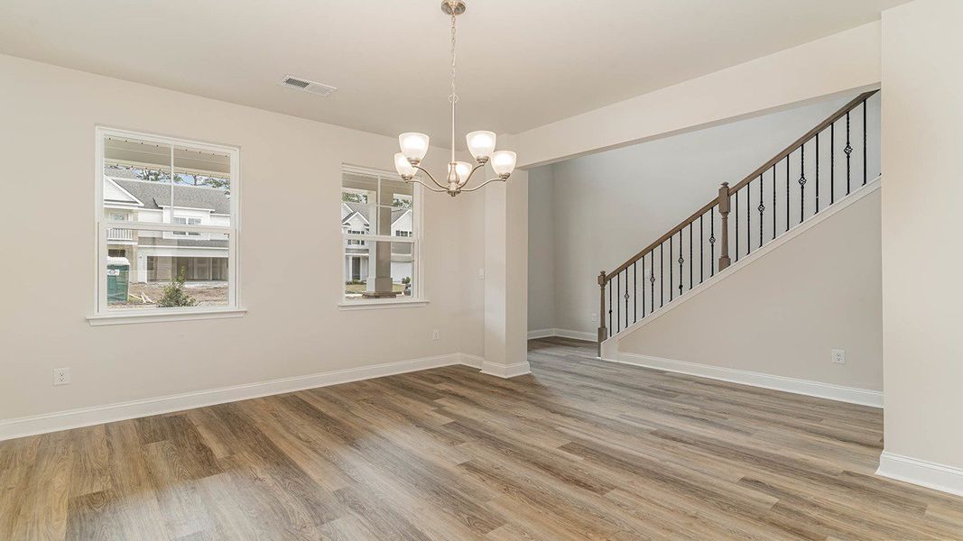 Representative unfurnished interior of a home built from the FORRESTER by D.R. Horton in Shell Pointe, Gilbert (Image 16).