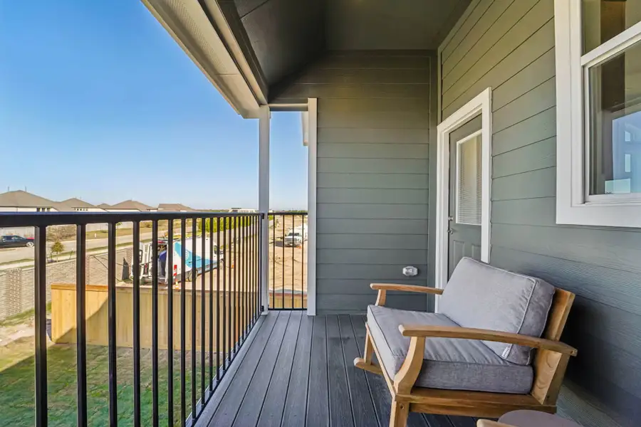 Representative exterior details of a home built from the Margaux – Chateau Collection by Chesmar Homes in Bridgeland, Cypress (Image 3).