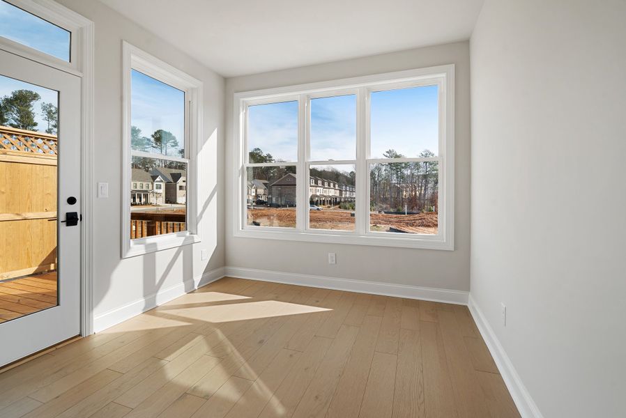 Representative unfurnished interior of a home built from the 
                        
                         by The Providence Group in Ward's Crossing Townhomes, Johns Creek (Image 33).