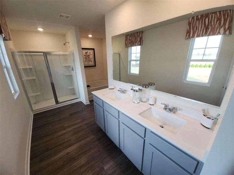 Furnished interior view inside a new home in Cedar Ridge - Locust Grove Station, Locust Grove (Image 5). Furnished interior view inside a new home in Cedar Ridge - Locust Grove Station, Locust Grove (Image 5).