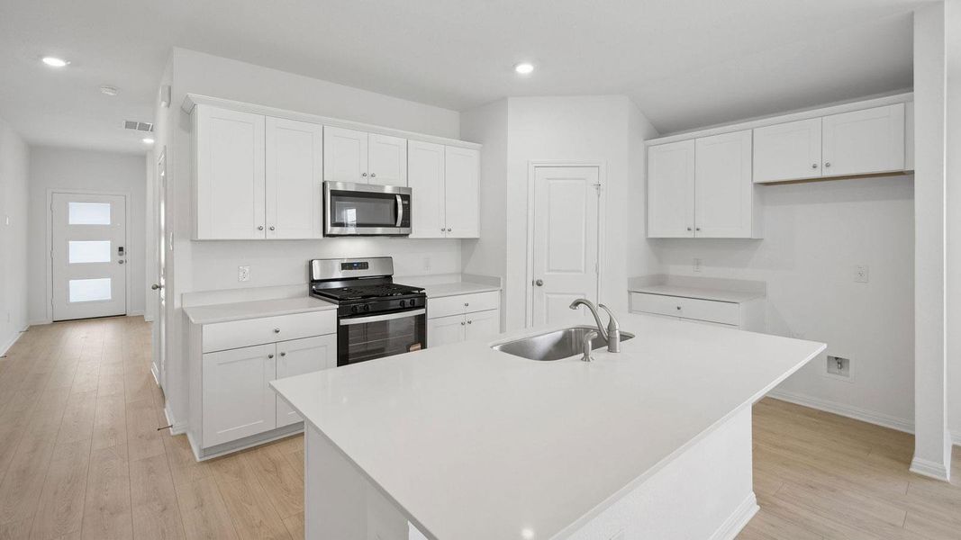 Furnished interior view inside a new home in Southgrove, Kyle (Image 5).