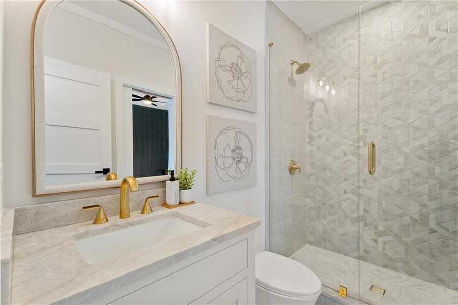 Furnished interior view inside a new home in , Canton (Image 62).