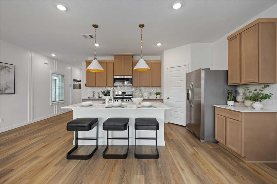 Furnished interior view inside a new home in Grand West, Houston (Image 4).