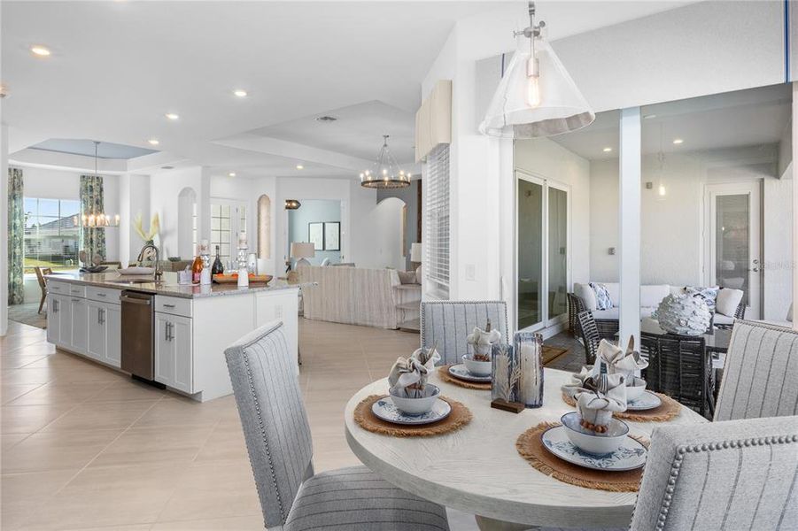 Furnished interior view inside a new home in Calusa Country Club, Lakewood Ranch (Image 11).