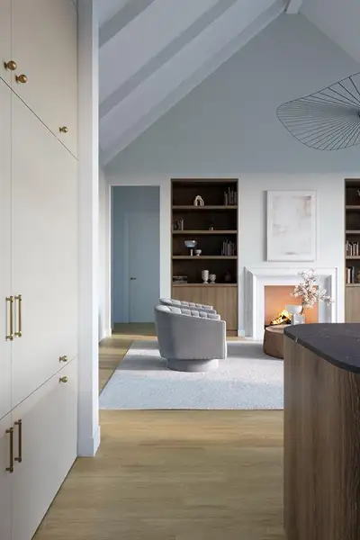 Furnished interior view inside a new home in , Dallas (Image 14).