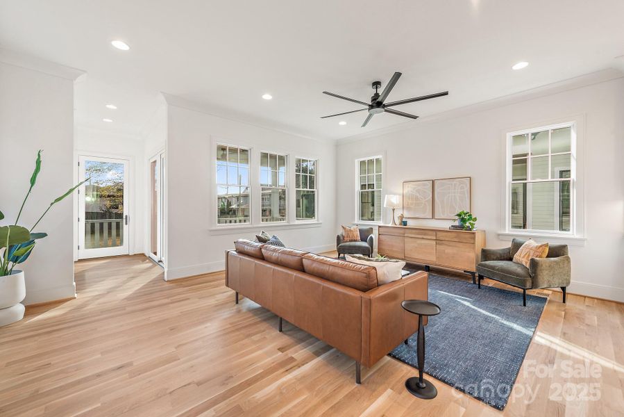Furnished interior view inside a new home in , Charlotte (Image 28).