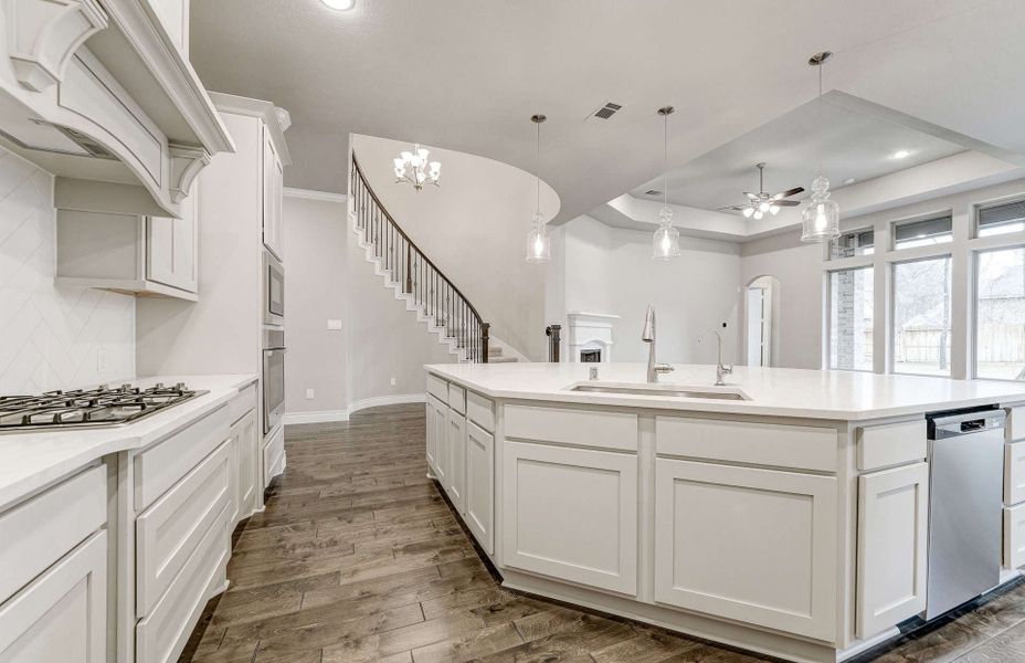 Furnished interior view inside a new home in The Highlands 55′, Porter (Image 11).
