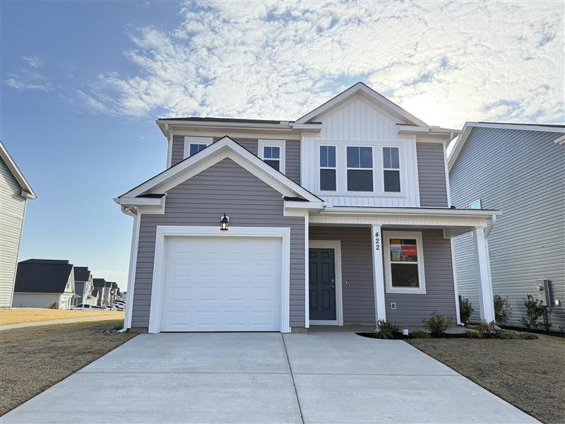 Front exterior of a new home in Windsor, North Augusta, SC, highlighting curb appeal (Image 16).