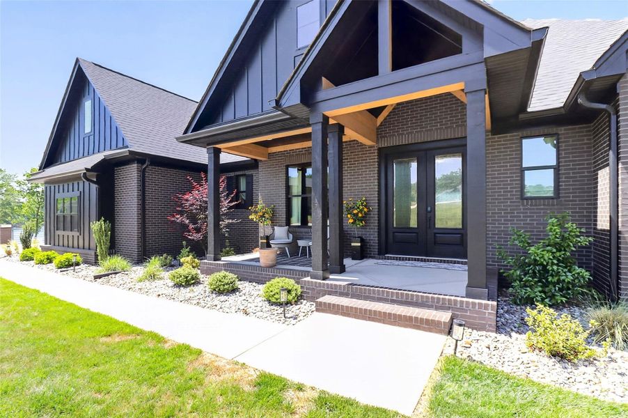 Exterior details and patio area of a home in , Monroe (Image 25).