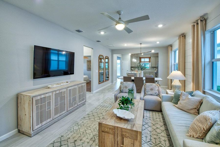 Furnished interior view inside a new home in Costa Pointe, Vero Beach (Image 14).