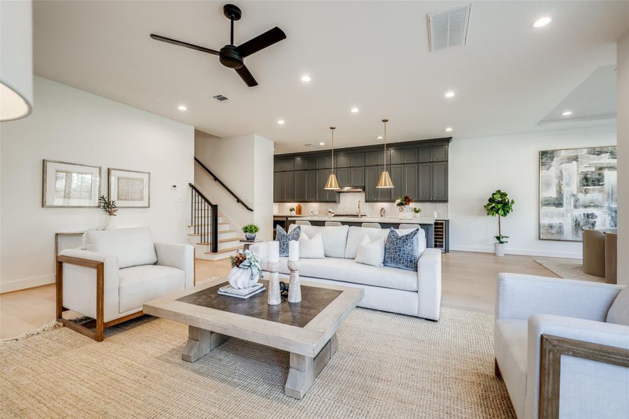 Furnished interior view inside a new home in , Houston (Image 8).