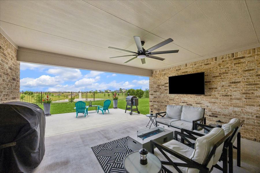 The view from your back patio!  Perfectly positioned on a premium south-facing homesite, this property offers arguably one of the best views in the entire Tamarron community, overlooking a serene pond with fountains and waterfalls.