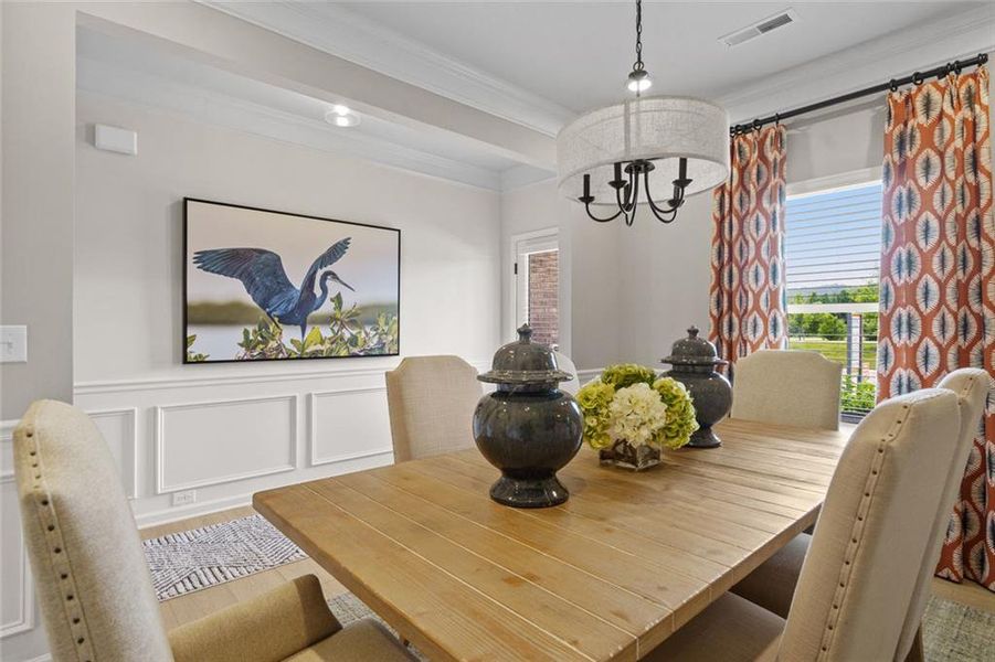 Furnished interior view inside a new home in Saddle Ridge, Calhoun (Image 42).