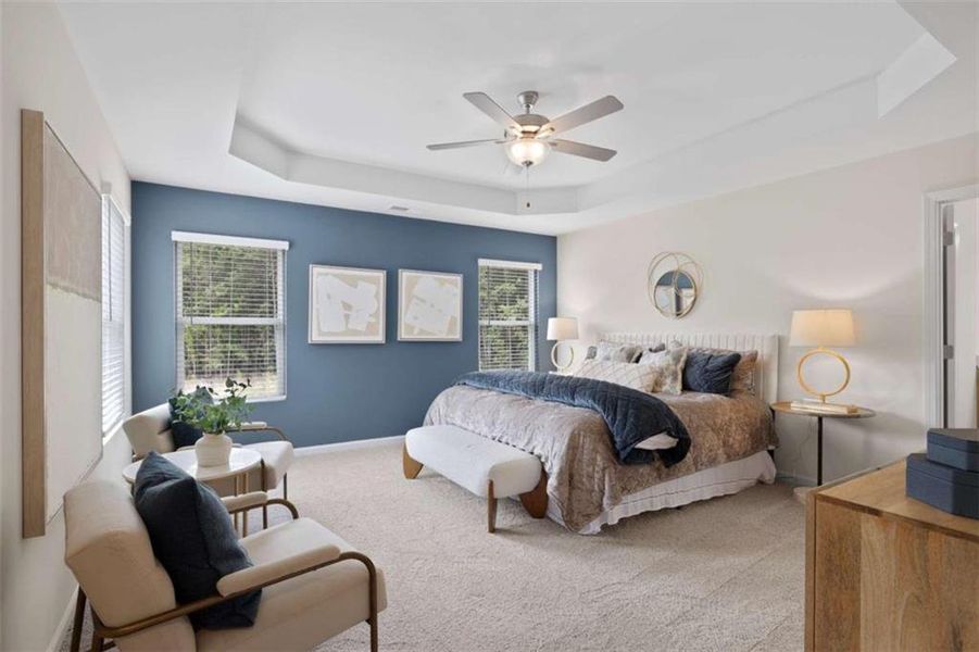 Furnished interior view inside a new home in Walden Park - The Retreat, Jonesboro (Image 36).