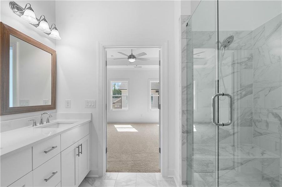 Furnished interior view inside a new home in Evanshire Townhomes, Duluth (Image 5).