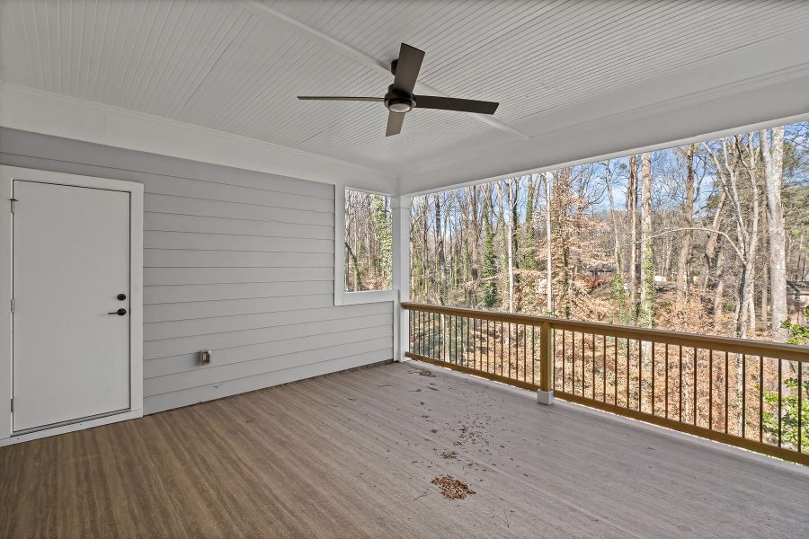 Exterior details and patio area of a home in Devin's Shire, Kennesaw (Image 3).