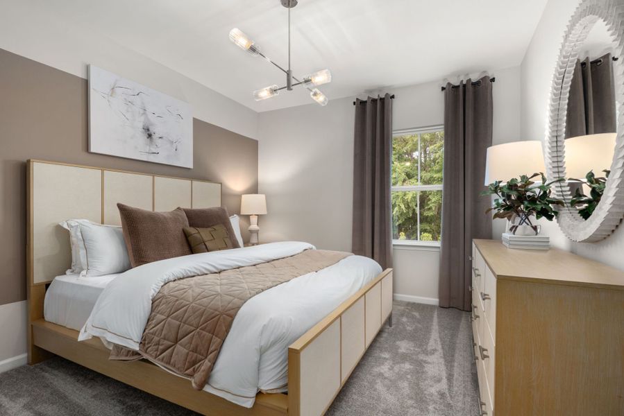 Furnished interior view inside a new home in Providence Oaks, Fuquay Varina (Image 22).