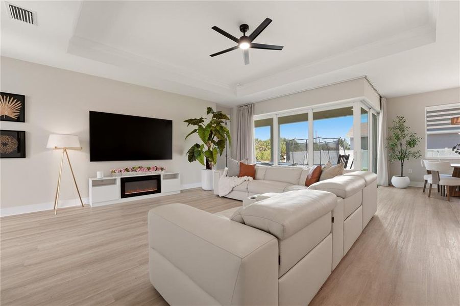Furnished interior view inside a new home in , Port Charlotte (Image 28). Furnished interior view inside a new home in , Port Charlotte (Image 28).