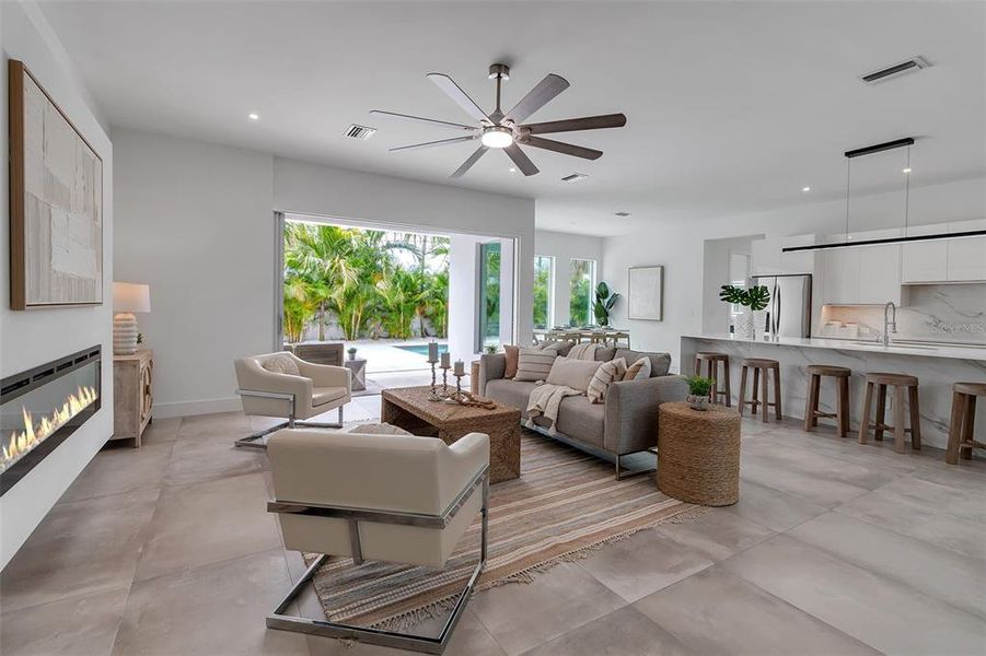 Furnished interior view inside a new home in , Sarasota (Image 28).