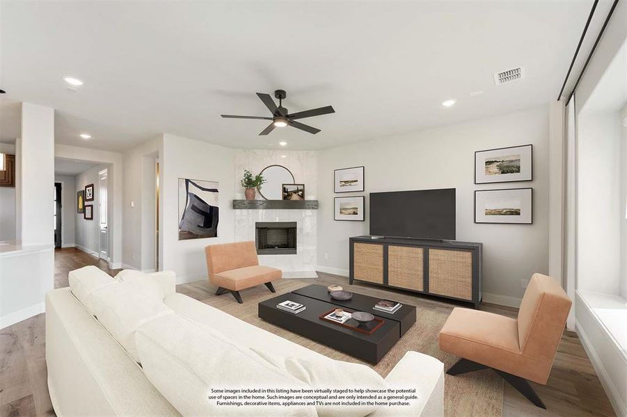 Furnished interior view inside a new home in Eagle Glen 50, Alvarado (Image 18). Furnished interior view inside a new home in Eagle Glen 50, Alvarado (Image 18).