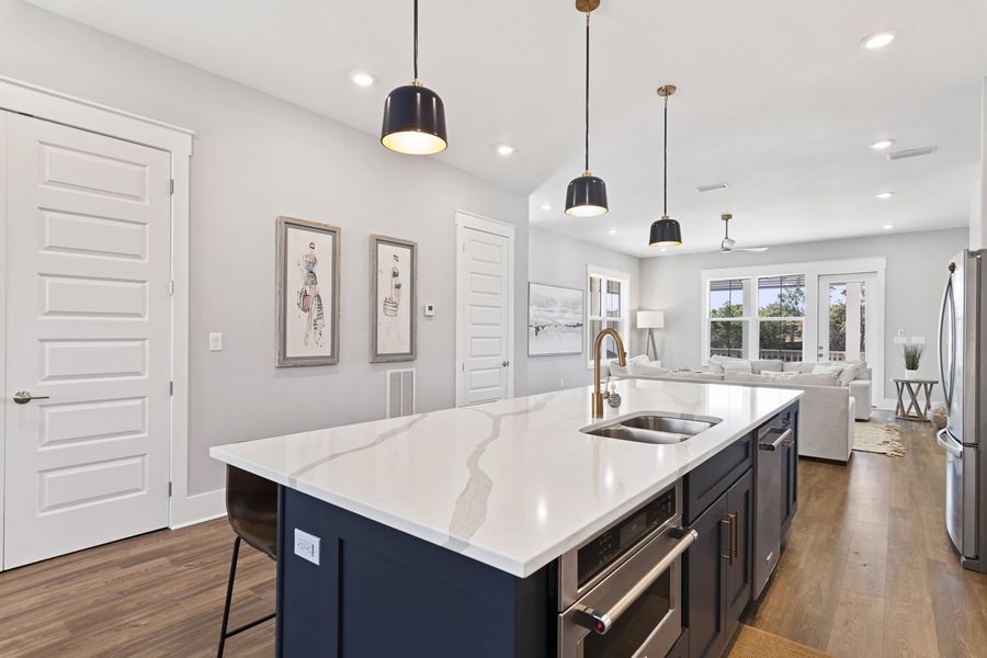 Representative furnished interior of a home built from the The Heron 20 by Brock Built in Twin Palms, Inlet Beach (Image 16).