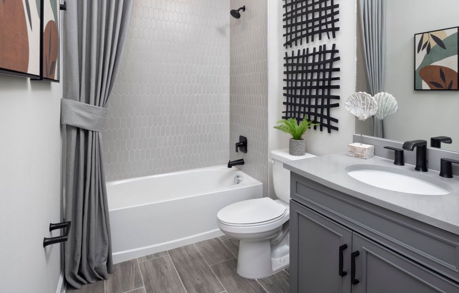 Furnished interior view inside a new home in Tradition, Port St. Lucie (Image 11).
