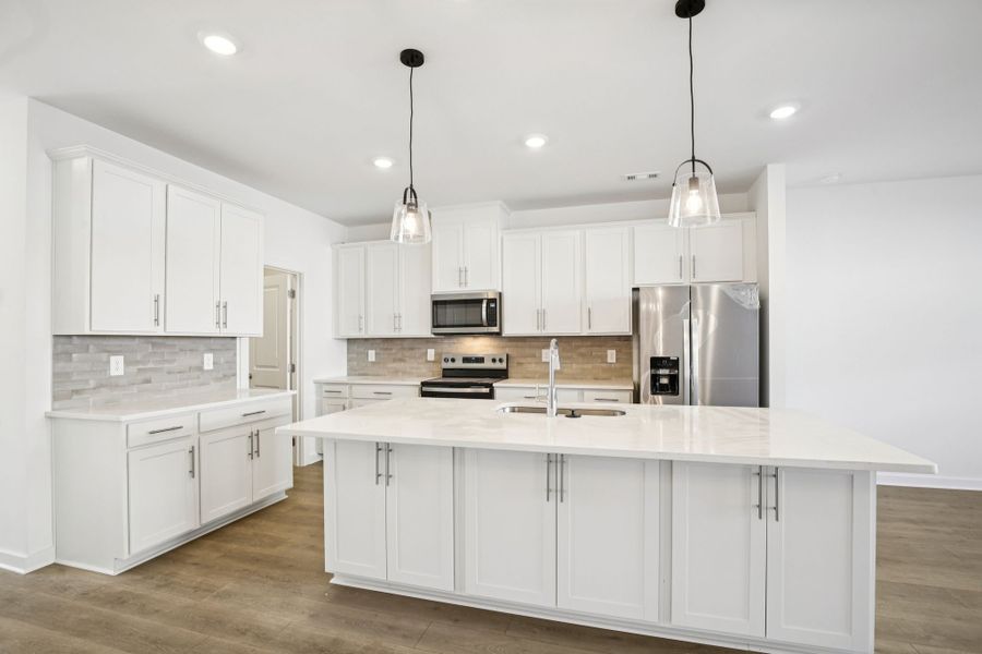 Furnished interior view inside a new home in Greystone - Vista Townhomes, Smyrna (Image 6).
