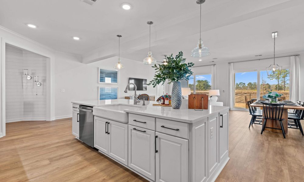 Representative furnished interior of a home built from the The Longboard by Chesapeake Homes in Bridgewater - Shorehaven Village, Little River (Image 12).