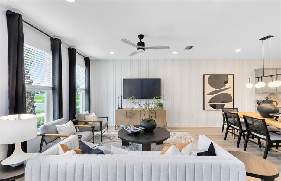 Furnished interior view inside a new home in Silverleaf Oaks, Winter Garden (Image 22). Furnished interior view inside a new home in Silverleaf Oaks, Winter Garden (Image 22).