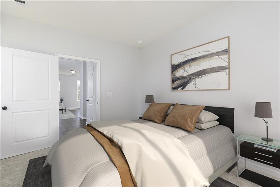 Furnished interior view inside a new home in Riverside Ridge, Lawrenceville (Image 12).
