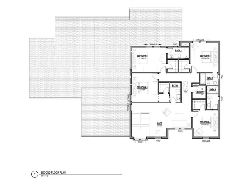 2D floor plan layout of this home in Aster, Milton, GA (Image 2).