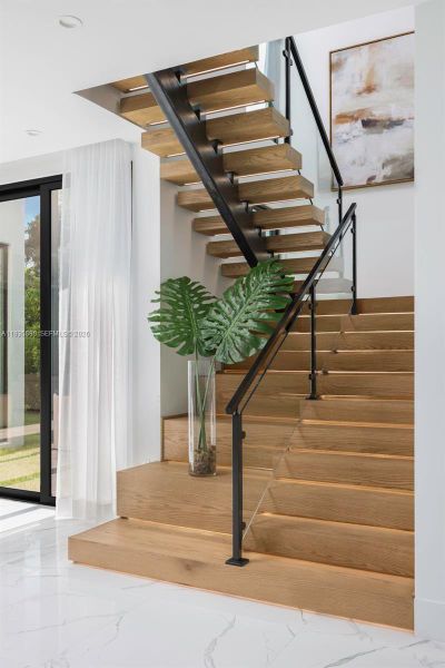 Furnished interior view inside a new home in , South Miami (Image 48).