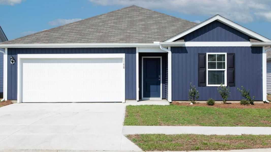 Front exterior of a home in the Stella Bluffs community, located in Stella, NC (Image 5). Front exterior of a home in the Stella Bluffs community, located in Stella, NC (Image 5).