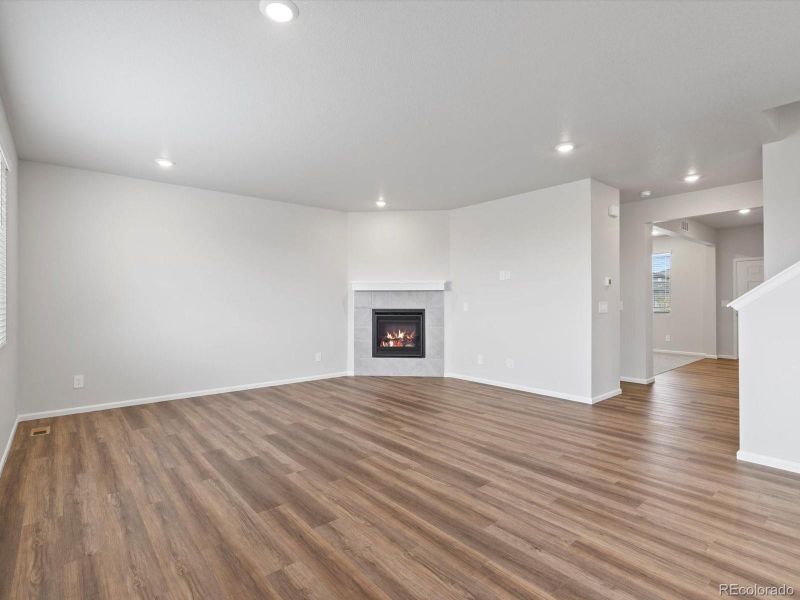 Spacious, unfurnished interior of a new home in Buffalo Highlands: The Canyon Collection, Commerce City (Image 26). Spacious, unfurnished interior of a new home in Buffalo Highlands: The Canyon Collection, Commerce City (Image 26).