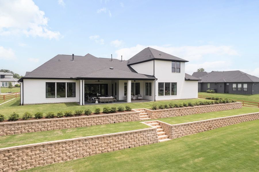 Representative exterior details of a home built from the Meritage by Tri Pointe Homes in Legacy Grove, Montgomery (Image 36).