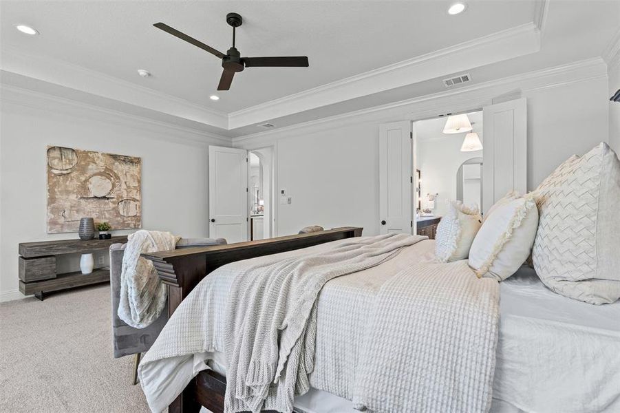 Furnished interior view inside a new home in SouthBend Estates, Granbury (Image 30).