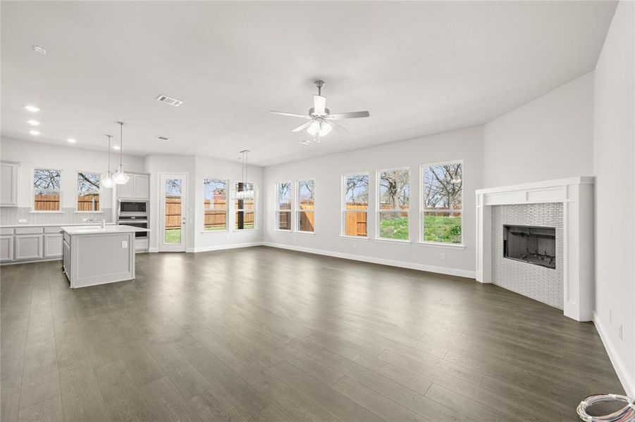 Enjoy an open concept layout with natural light