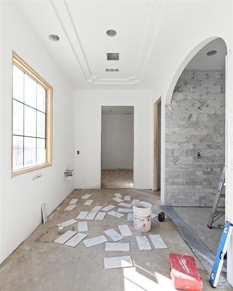 In-progress construction of a new home in , Dallas, TX (Image 37).