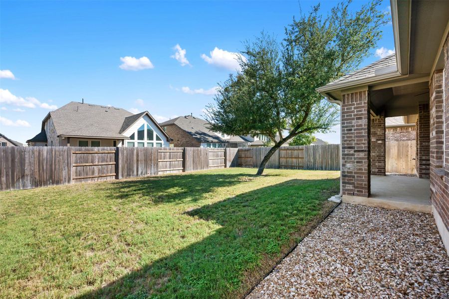 Exterior details and patio area of a home in Anthem, Kyle (Image 23).