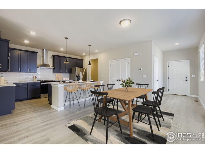 Designated dining space