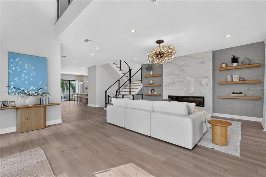 Furnished interior view inside a new home in , Redington Shores (Image 44).
