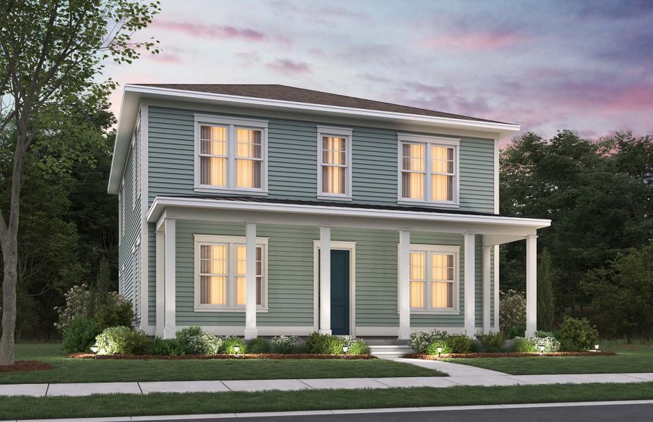 Primrose Exterior 24 new construction home with a full length front porch