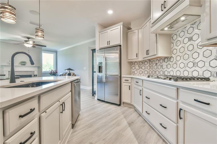 Furnished interior view inside a new home in , Dacula (Image 8).