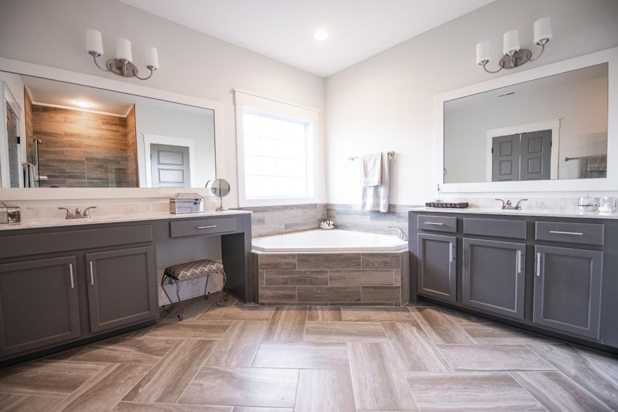 Representative furnished interior of a home built from the Helmsley by Bill Clark Homes in The Sanctuary at Sunset Beach, Sunset Beach (Image 94). Representative furnished interior of a home built from the Helmsley by Bill Clark Homes in The Sanctuary at Sunset Beach, Sunset Beach (Image 94).