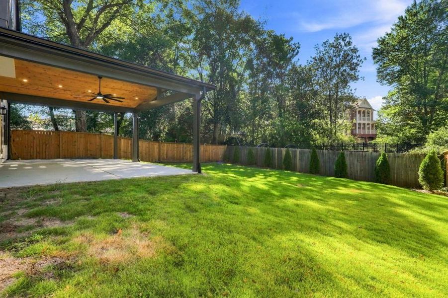 Exterior details and patio area of a home in , Atlanta (Image 29). Exterior details and patio area of a home in , Atlanta (Image 29).