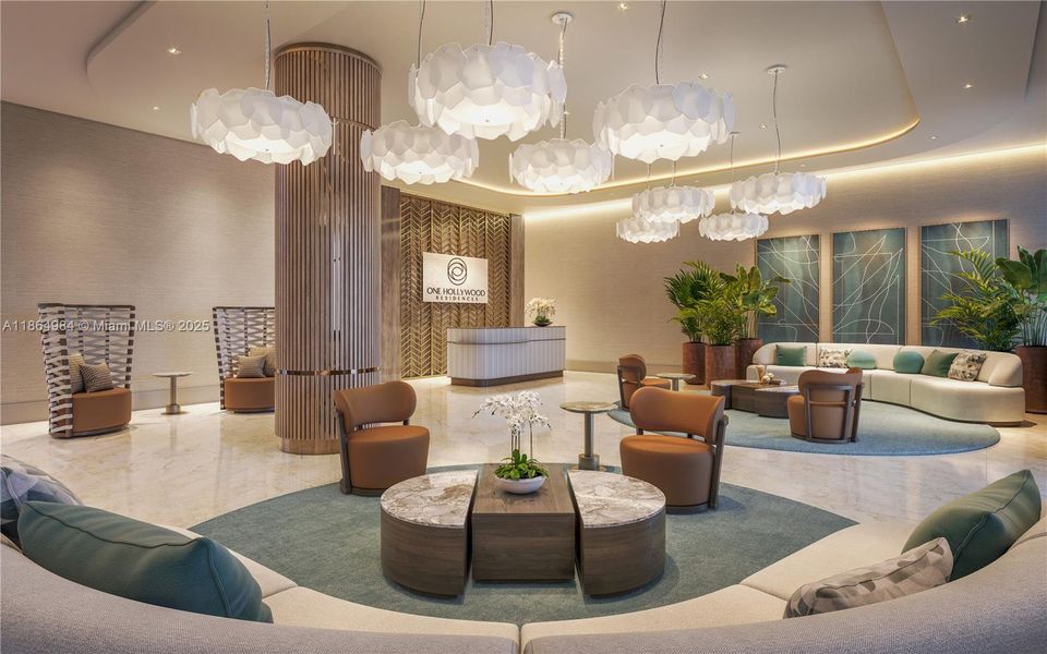 Furnished interior view inside a new home in , Hollywood (Image 5).